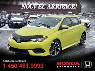 scion im 2016 hatchback + automatique + 90,885 km + camera + mags + a/c + cruise