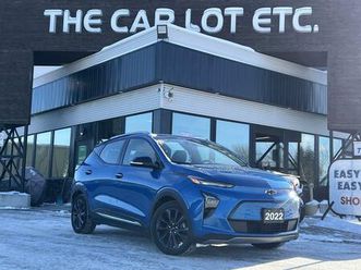 used 2022 chevrolet bolt euv premier electric vehicle, moonroof, heated front seats, back up cam!!