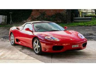 2001 ferrari 360 spider vente aux enchères