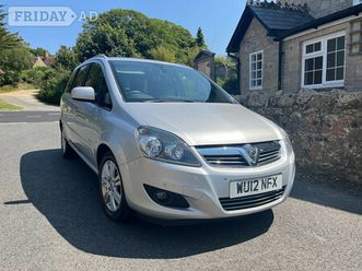 vauxhall zafira 2012