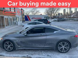 used 2017 infiniti q60 luxe awd w/ nav, heated front seats, rearview cam