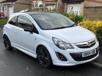 2013 vauxhall corsa 1.2 limited edition 3dr hatchback petrol manual