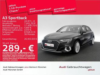 audi a3 sportback 30 tfsi s tronic advanced sitzhzg/p