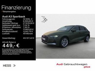 audi a3 sportback 30 tfsi advanced*navi-plus*kamera*h