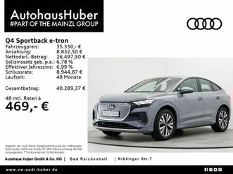 audi q4 sportback e-tron 40 virtual pano wäpu matrix