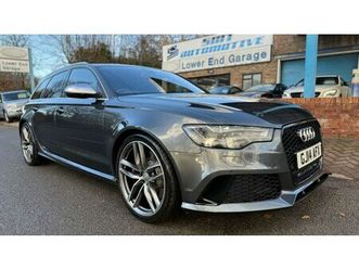 2014 - 4.0t fsi v8 bi-turbo rs6 quattro 5dr tip auto