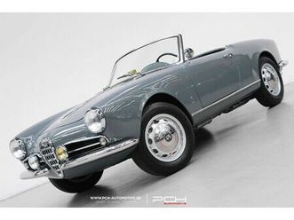alfa romeo giulietta spider veloce 750 f + hard-top 1957 fully restored