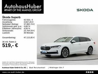 skoda superb combi 2.0 tsi 4x4 dsg l&k ahk 360° matrix