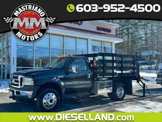 2005 ford super duty f-550 drw powerstroke diesel flat bed tommy gate rust free