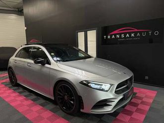 mercedes classe a 180 d 7g-dct amg line + toit ouvrant + carplay + burmester + sièges chauffants électriques + caméra
