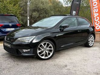 seat leon sc 1.4 tsi 150ch fr suivi complet (toit ouvrant / jantes 18 p / caméra + radars / feux full led / écran gps / bluetooth / clim auto / régulateur / sea