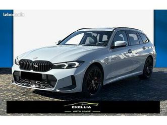 bmw serie 3 touring 330e 292 ch xdrive pack m sport, h/k, pano, acc, camera 360°, attelage, driving pro, tva récupérable, leasing possible