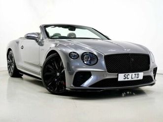 bentley continental 6.0 w12 gtc speed convertible 2dr petrol auto 4wd euro 6 (659 ps)