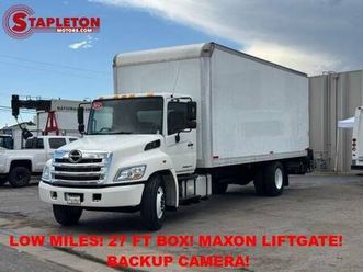2014 hino 268 low miles! 24 ft box! maxon liftgate! backup camera!