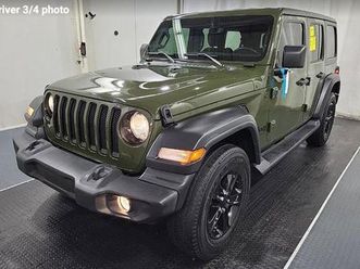 used 2023 jeep wrangler sport altitude 4x4 | v6 | heated wheel + seats | remote start | tow pkg | nav | carplay and more !