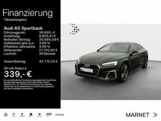 audi a5 sportback 40 tdi s line*navi*matrix*alu*pdc*a