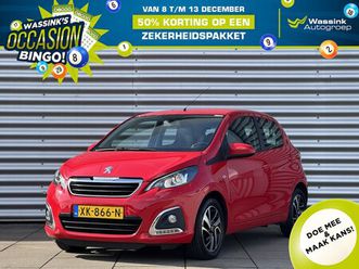 peugeot 108 - 1.0 e-vti 72pk automaat allure | camera | climate control | keyless entery | 5 deurs |