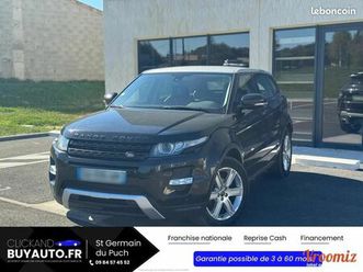land rover range rover evoque 2.2 td4 turbo 150 ch dynamique / sieges electrique sellerie cuir