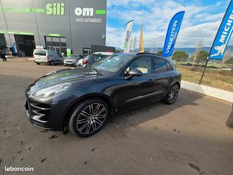 porsche macan turbo pack performance – 440 ch – gris volcano – 2017 – 145 000 km – entretien porsche alméras