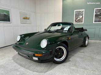 porsche 911 carrera 3.2 cabriolet 231ch turbo look / commande spéciale / echappement dansk / jantes fuchs / bluetooth