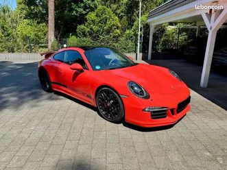 porsche 911 991.1 carrera gts, 430cv, aerokit cup origine, rare, orange lava, toit pano, echap sport, pack alcantara gts, sieges cuir chauffants/ventiles, pdcc,
