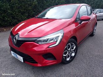 renault clio 5 v business rouge flamme nacré 1.5 blue dci 85 boite 6 vitesses gps android auto carplay feux auto full led automatique / 1ère main et entretien r