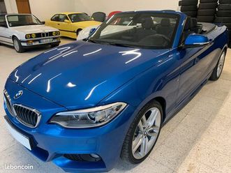 bmw 220i cabriolet pack m bleu estoril tbeg