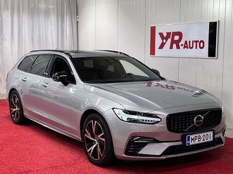 volvo v90 t6 awd long range ultimate dark aut. 1-om / merkkihuollettu / akkutakuu / pilot assist / acc / hud / panorama / harman/kardon / nahat ja muistit / key