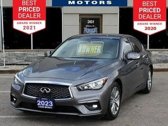 2023 infiniti q50 pure*awd*low ks*heated leather*carplay*rear ca