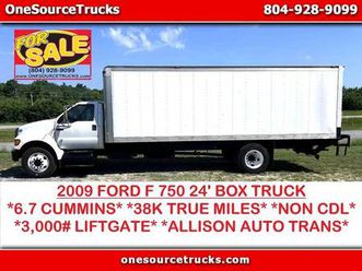 2009 ford f-750 24' box truck 38k miles 6.7 cummins automatic lift