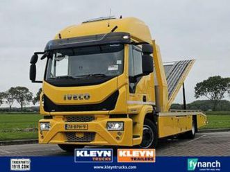 iveco 120e28 eurocargo fly deck 2 cars — vrachtwagens — marktplaats