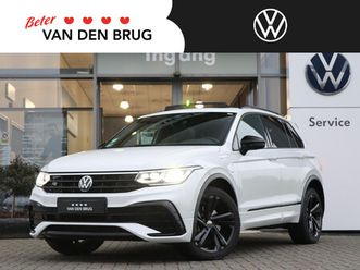 volkswagen tiguan 1.4 tsi 245 pk dsg ehybrid r-line | panorama dak | leder | oryx white | iq light | 360 camera | acc | stoelverwarming v + a | app connect | el