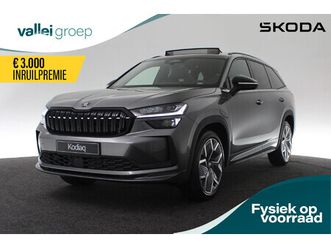 škoda kodiaq sportline business 1.5 tsi phev 150 kw / 204 pk | 20 inch velgen | stoelverwarming voor en achter | apple carplay/android auto | achteruitrijcamera