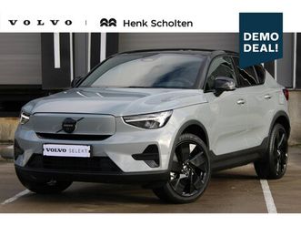 volvo ec40 single motor extended range ultra black edition | elektrisch bedienbare bestuurdersstoel met geheugen | verwarmbare voorstoelen + stuurwiel | park as