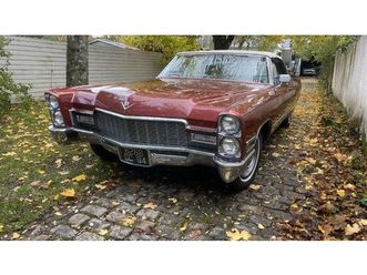 1968 cadillac deville rouge foncé automatique, 3 vitesses...