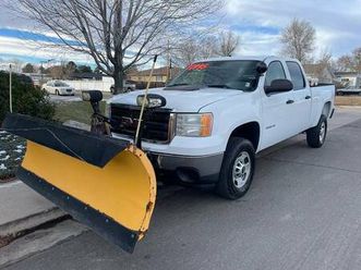 2013 gmc sierra 2500hd work truck crew cab 4wd snow plow one owner