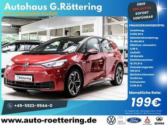 volkswagen id.3 pro led+navi+keyless+360°kam+travel+62 kw/h