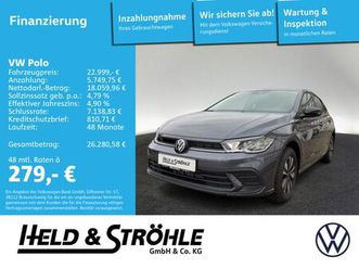 volkswagen polo goal 1.0 tsi shz navi acc ganzjahresreifen
