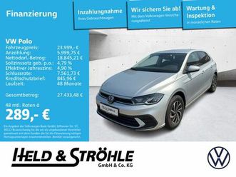volkswagen polo life 1.0 dsg iq-drive led alu15 sihz acc