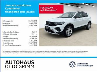 volkswagen t-cross 1.0 tsi goal led navi kamera acc