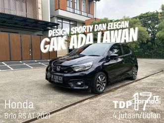 2021 honda brio 1.2 rs hatchback - dp 5 juta - dp minim angsuran ringan