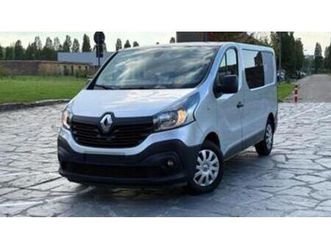 ② renault trafic 1.6d dubbel cabine 6zitplaatsen/airco/navi — camionnettes & utilitaires — 2ememain