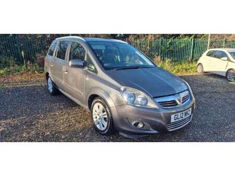 2012 vauxhall zafira 1.6 zafira design 5dr mpv petrol manual