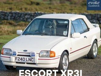 1989 ford escort xr3i cabriolet convertible petrol manual