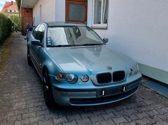 bmw e46 316ti compact coupé blau/grün schimmer mit felgen 18zoll