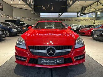 mercedes-benz slk 200 be amg line rot h&k navi leder xenon top