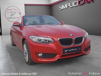 bmw serie 2 cabriolet f23 220i 184 ch lounge climatisation automatique volant sport garantie 12 mois
