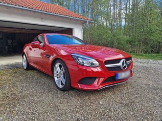 mercedes slc 180, mb-scheckheft, vollausstattung, magicskycontrol