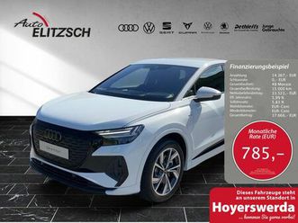 audi q4 e-tron sportback s line, matrix led, mmi navi