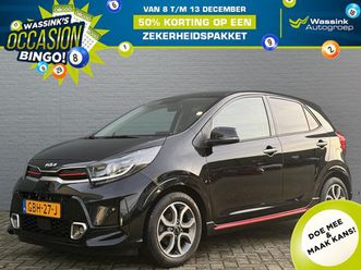kia picanto - 1.0 dpi 63pk 4-zits gt-line | navigatie | cruise control | lederen bekleding | apple carpl